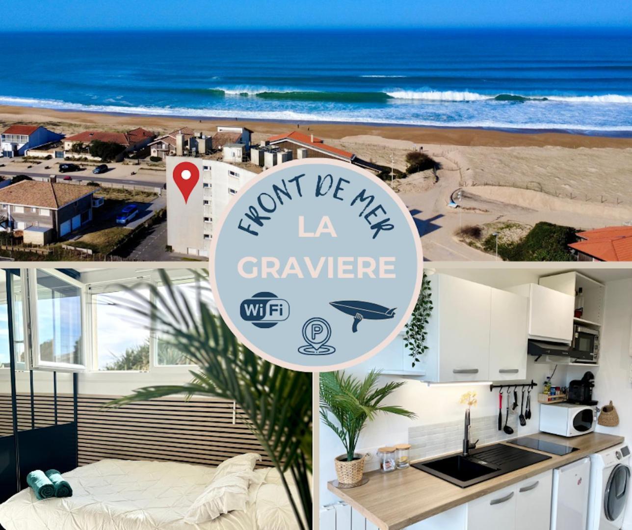 La Graviere, Cozy Studio Wifi & Parking 20M Ocean Surf Plage Soorts-Hossegor Buitenkant foto